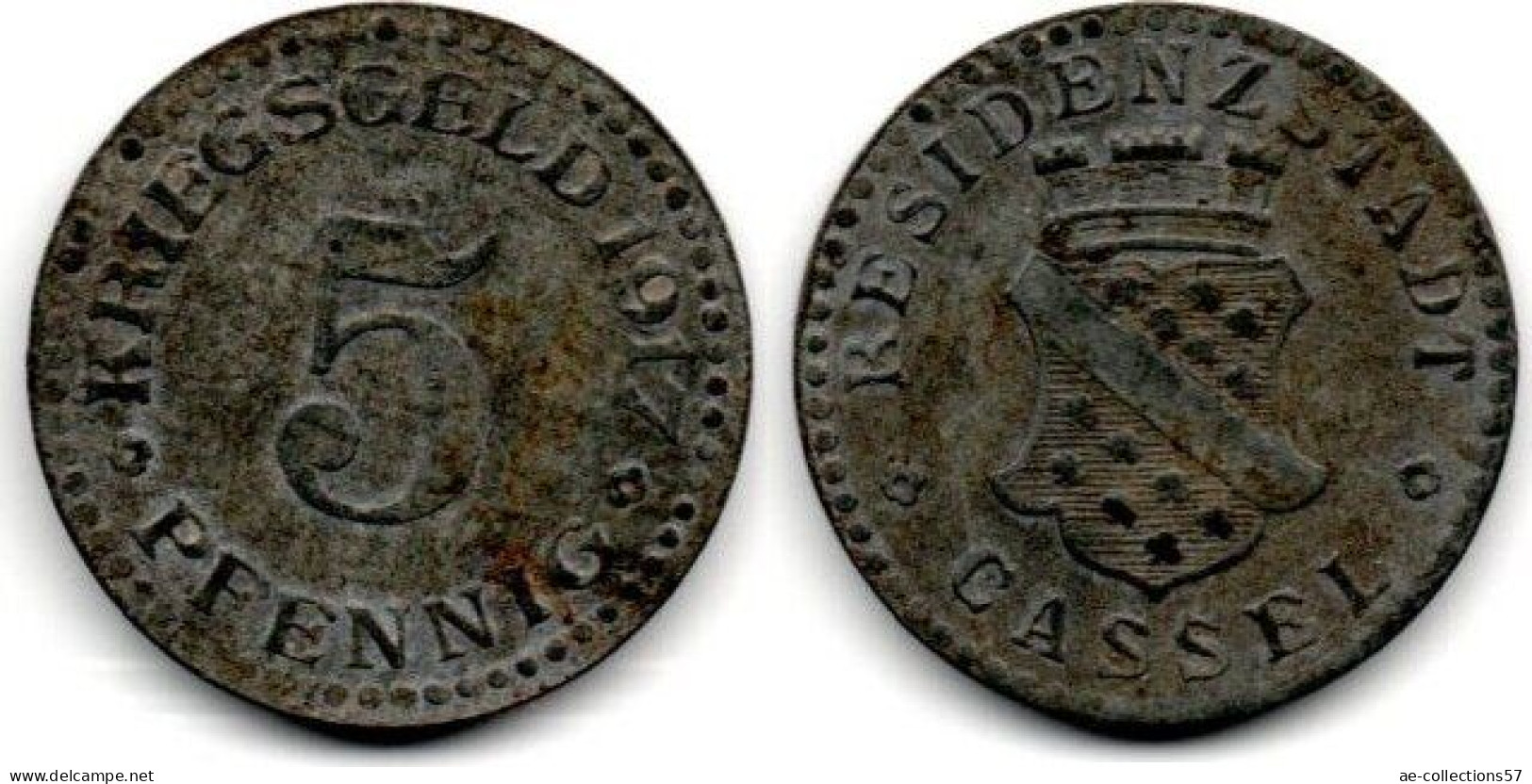 MA 31203 / Cassel 5 Pfennig 1917 TB+ - Monedas/ De Necesidad