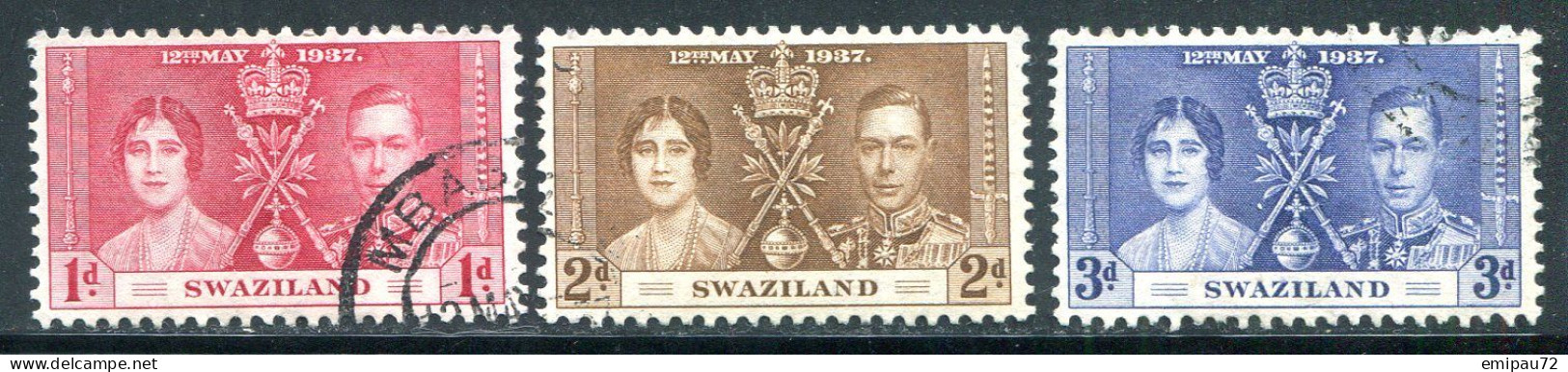 SWAZILAND- Y&T N°24 à 26- Oblitérés - Swaziland (...-1967)