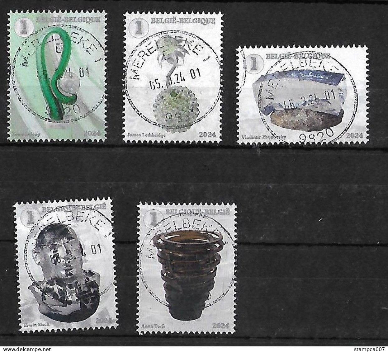 2024 Glas Verre  Centrale Stempel - Used Stamps