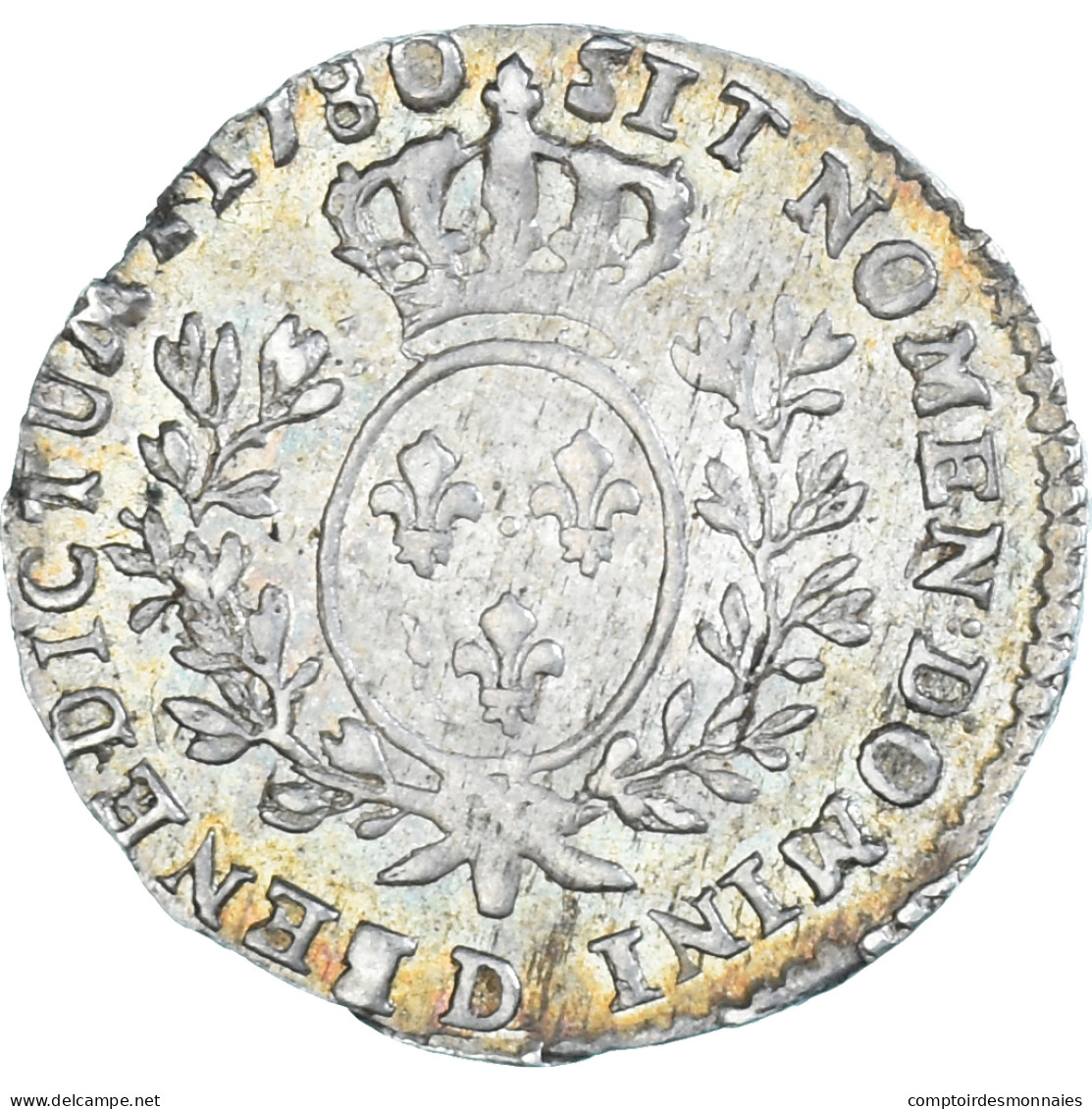 Monnaie, France, Louis XVI, 1/10 Ecu, 1780, Lyon, SUP, Argent, Gadoury:353 - 1774-1791 Lodewijjk XVI