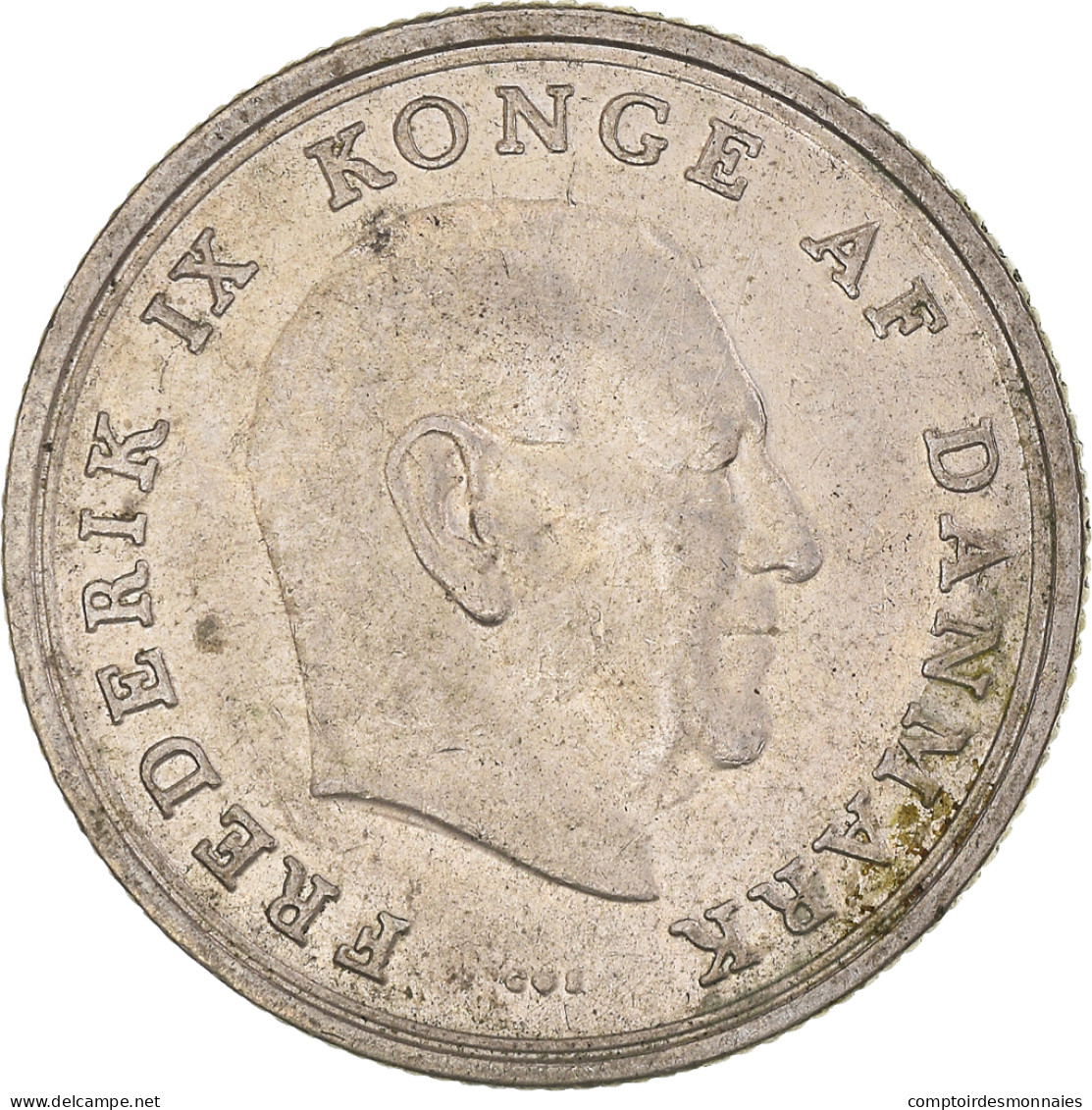 Monnaie, Danemark, Frederik IX, Krone, 1967, Copenhagen, TTB, Cupro-nickel - Dänemark