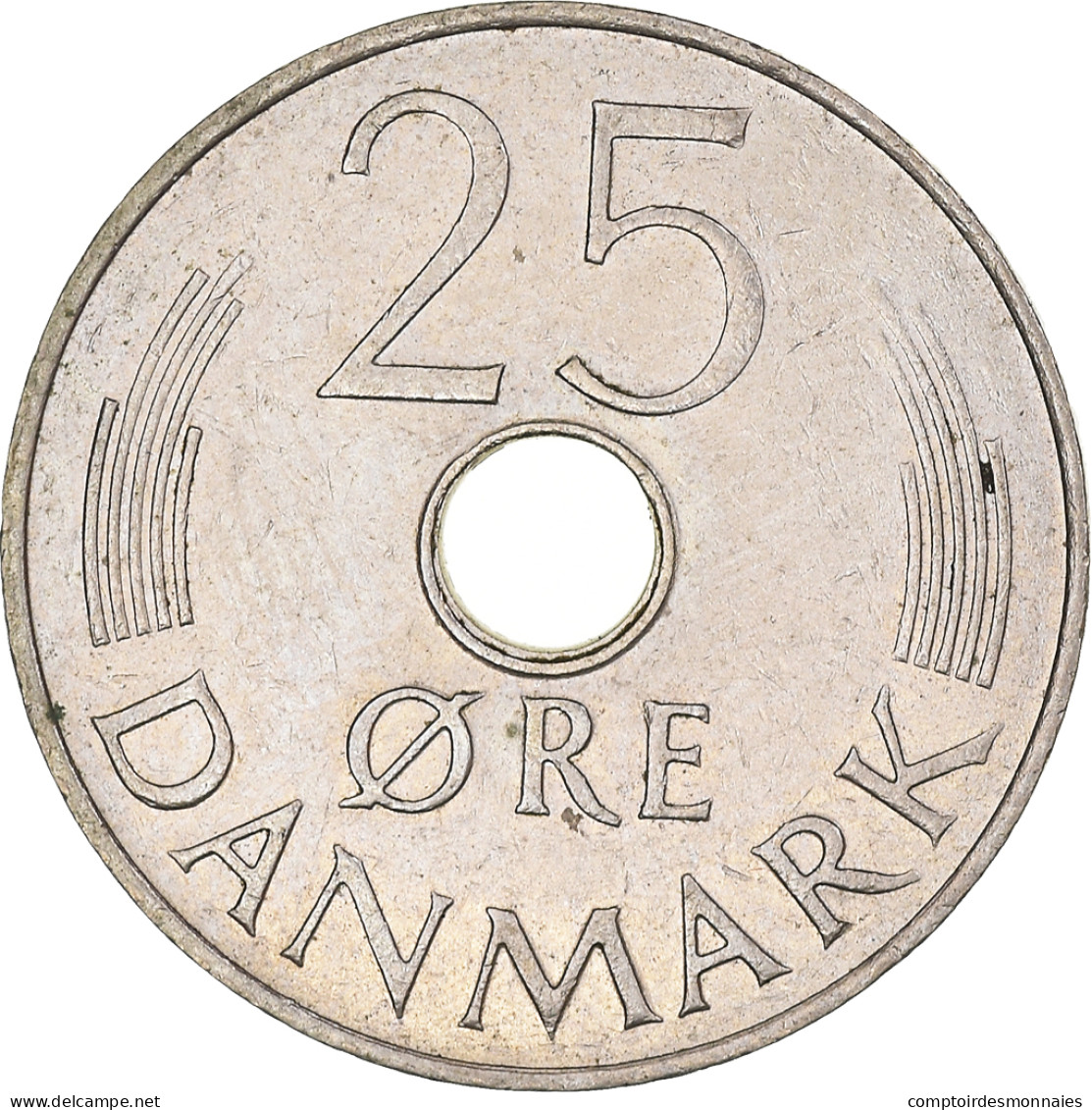 Monnaie, Danemark, Margrethe II, 25 Öre, 1976, Copenhagen, TTB, Cupro-nickel - Dänemark