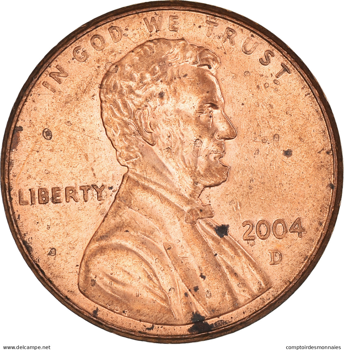 Monnaie, États-Unis, Lincoln Cent, Cent, 2004, U.S. Mint, Denver, TTB+, Copper - 1959-…: Lincoln, Memorial Reverse