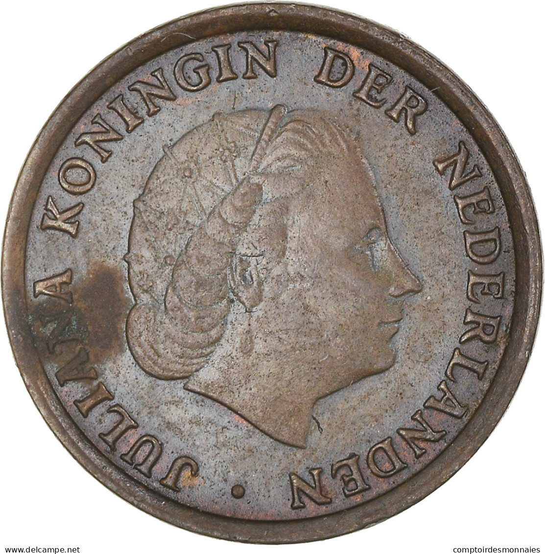 Monnaie, Pays-Bas, Juliana, Cent, 1967, SUP, Bronze, KM:180 - 1948-1980 : Juliana
