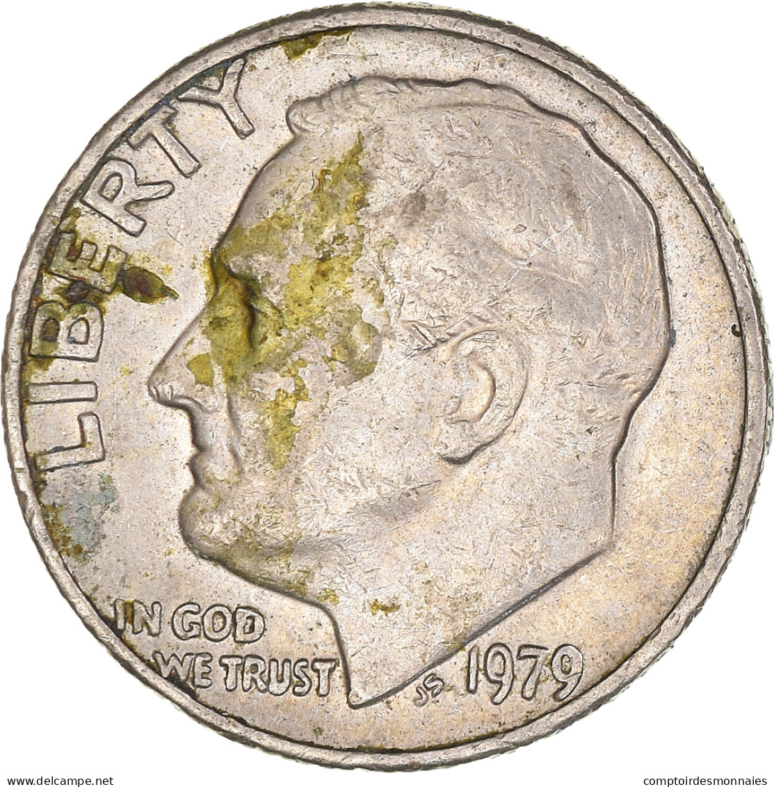 Monnaie, États-Unis, Roosevelt Dime, Dime, 1979, U.S. Mint, Philadelphie, TB+ - 1946-...: Roosevelt