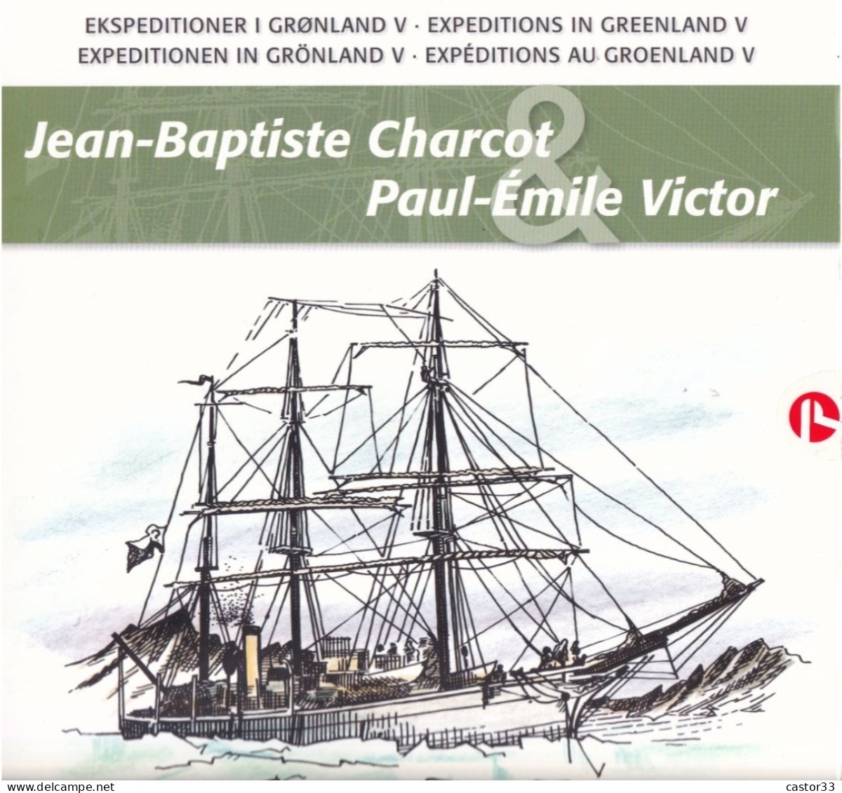 J.B.Charcot, P.E.Victor, Expéditions Au Groenland - Polarforscher & Promis