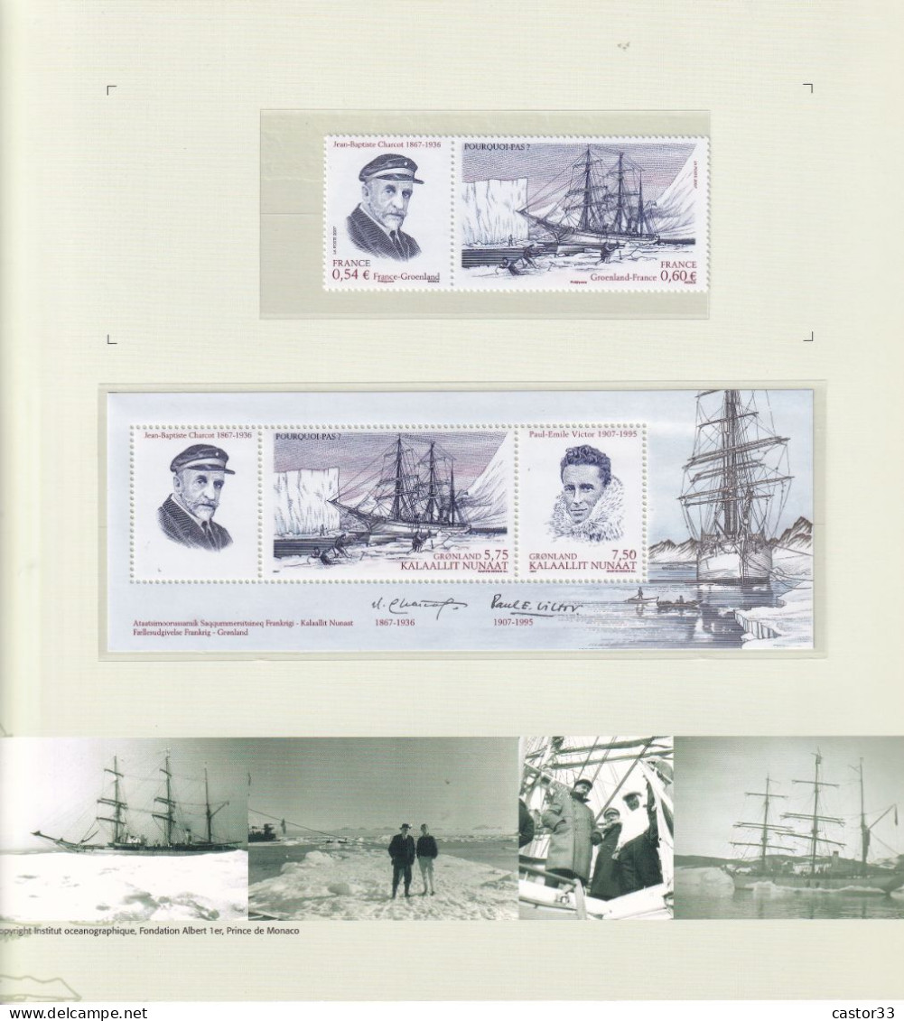 J.B.Charcot, P.E.Victor, Expéditions Au Groenland - Polarforscher & Promis