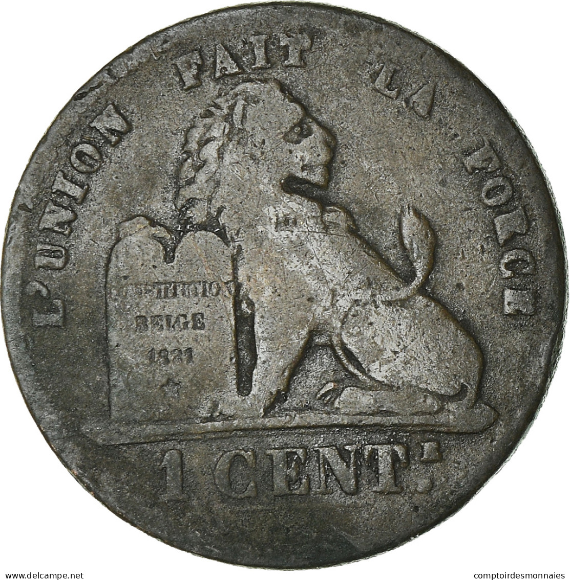 Monnaie, Belgique, Leopold II, Centime, 1874, B+, Cuivre, KM:33.1 - 1 Centime