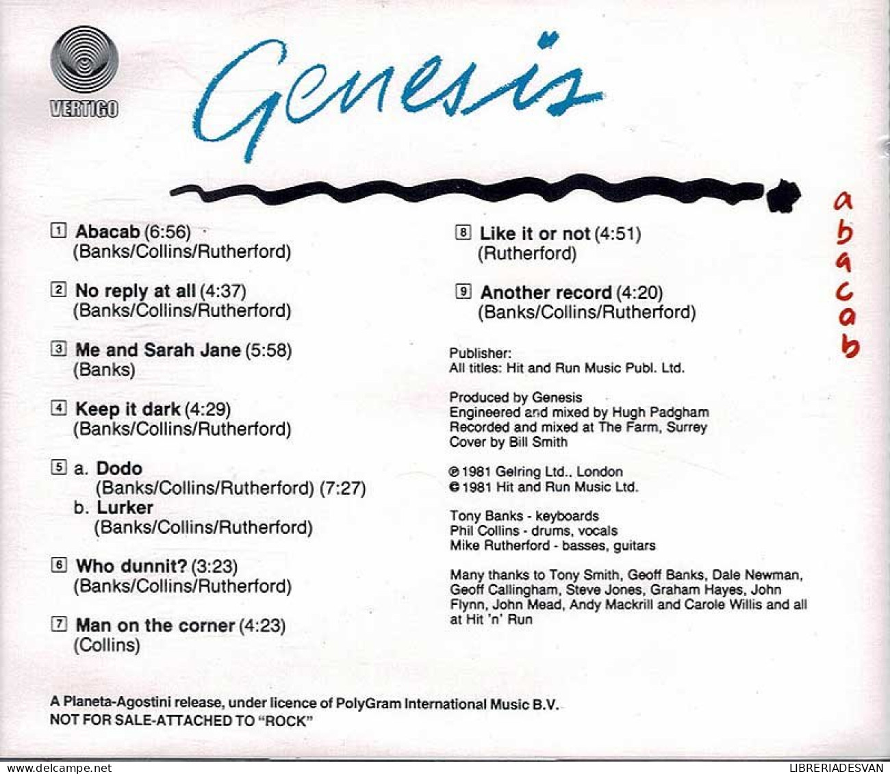 Genesis - Abacab. CD - Rock