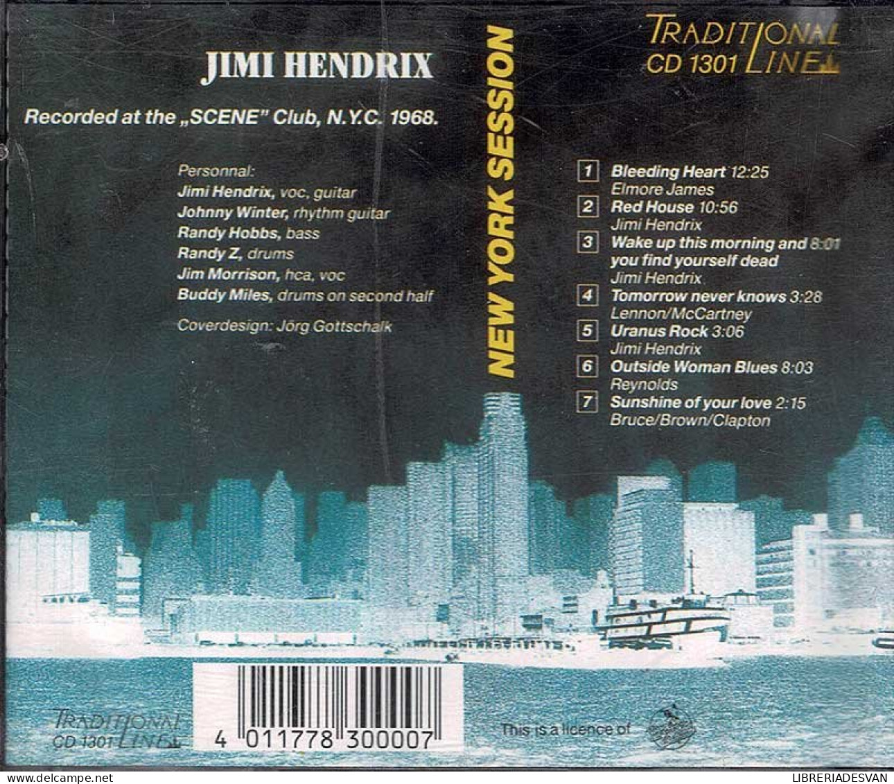 Jimi Hendrix - The New York Session. CD - Rock