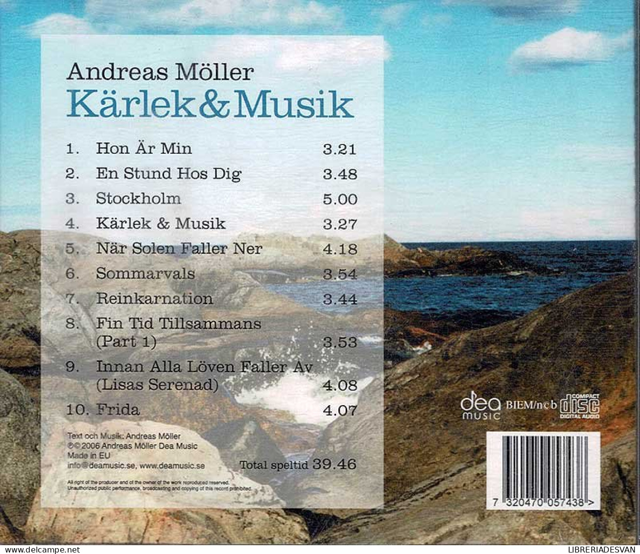 Andreas Möller - Kärlek & Musik. CD - Rock