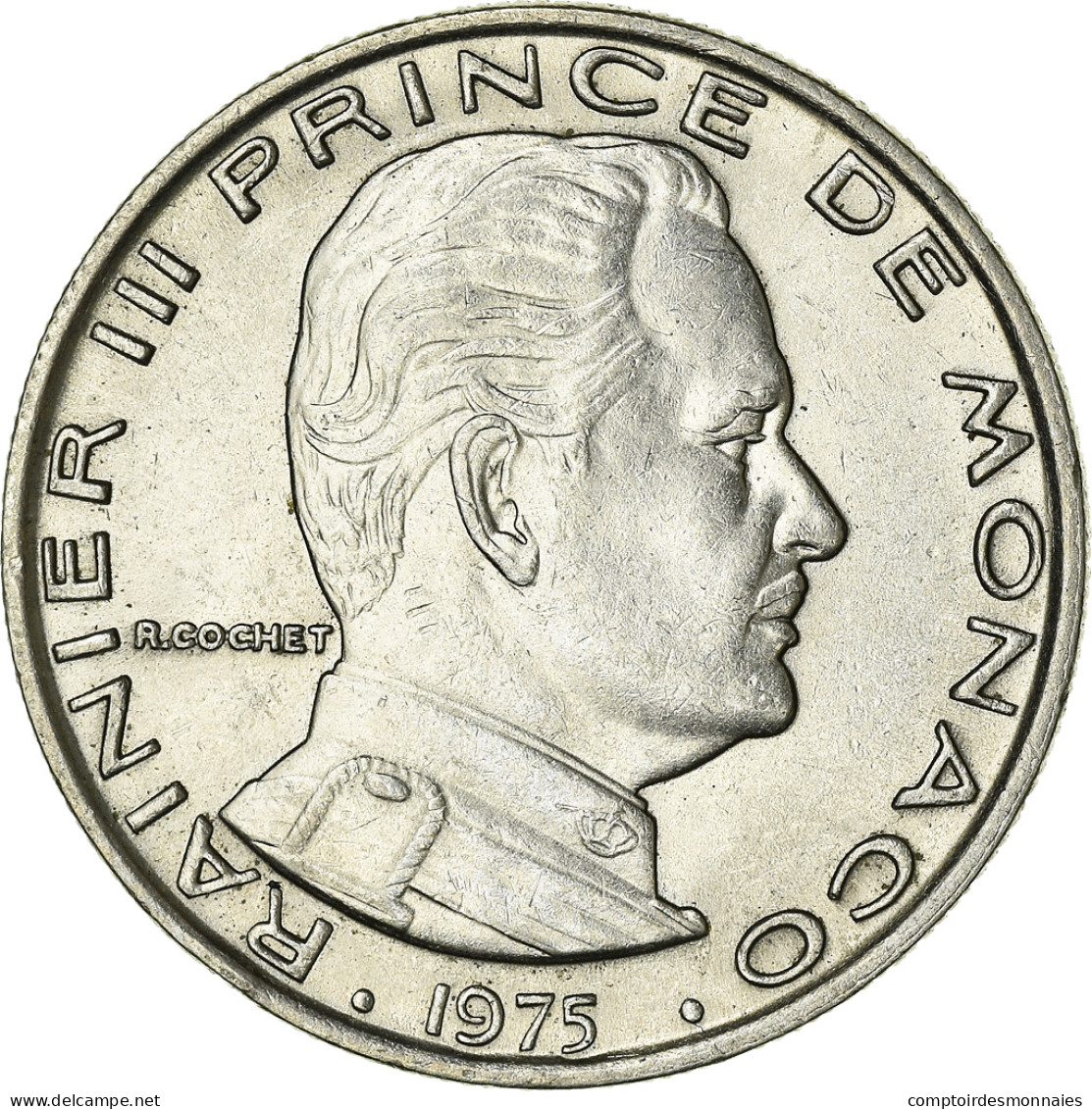 Monnaie, Monaco, Rainier III, Franc, 1975, SUP, Nickel, KM:140 - 1960-2001 Nieuwe Frank