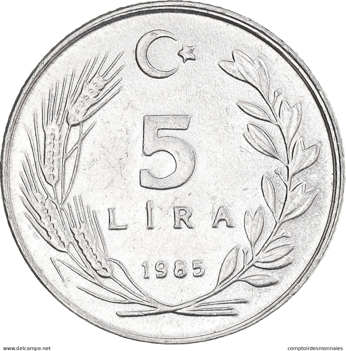 Monnaie, Turquie, 5 Lira, 1985, TTB+, Aluminium, KM:963 - Turkey