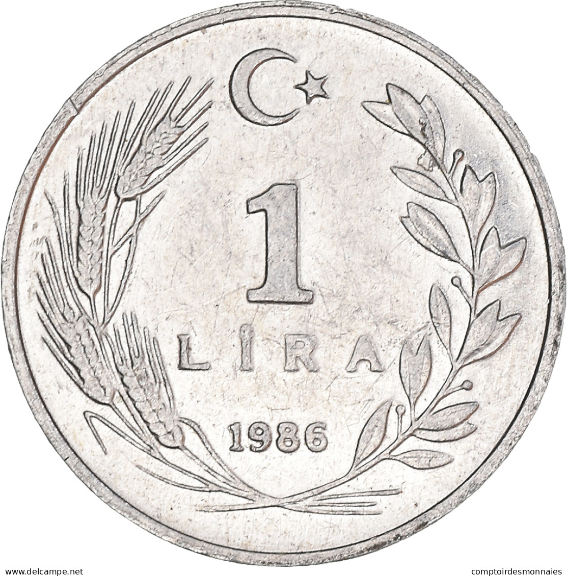 Monnaie, Turquie, Lira, 1986, TTB+, Aluminium, KM:962.2 - Turkey