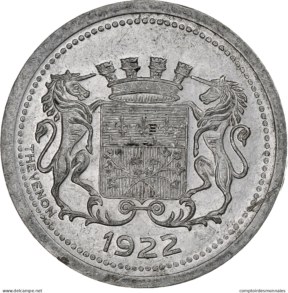 France, Chambre De Commerce, 25 Centimes, 1922, Amiens, SUP, Aluminium - Monétaires / De Nécessité