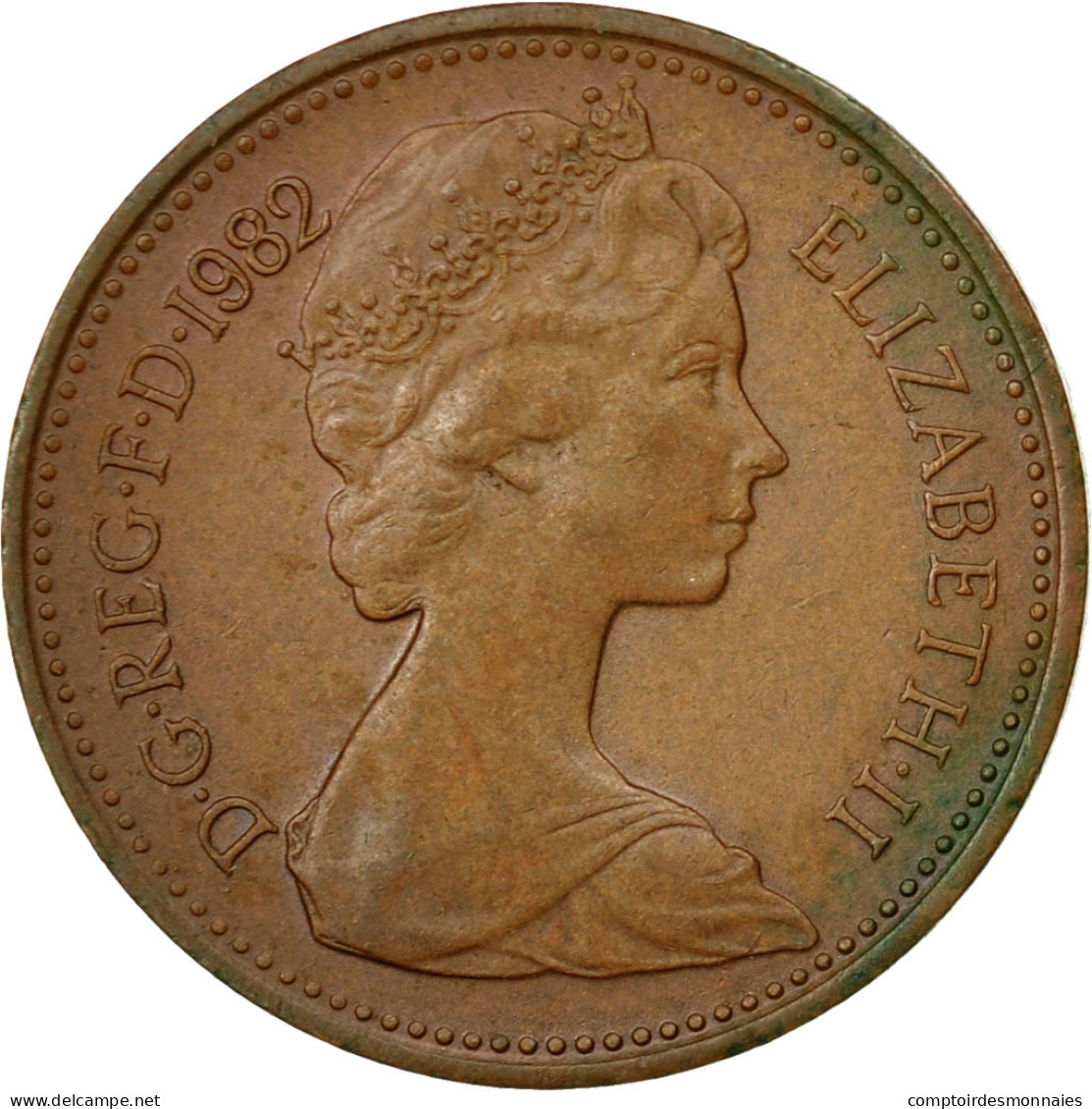 Monnaie, Grande-Bretagne, Elizabeth II, Penny, 1982, TTB, Bronze, KM:927 - 1 Penny & 1 New Penny