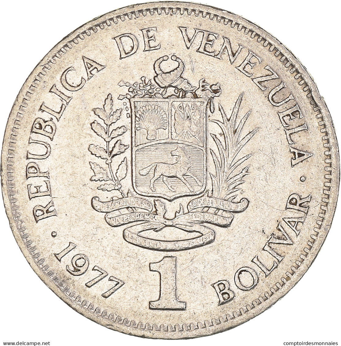 Monnaie, Venezuela, Bolivar, 1977, TTB, Nickel, KM:52 - Venezuela