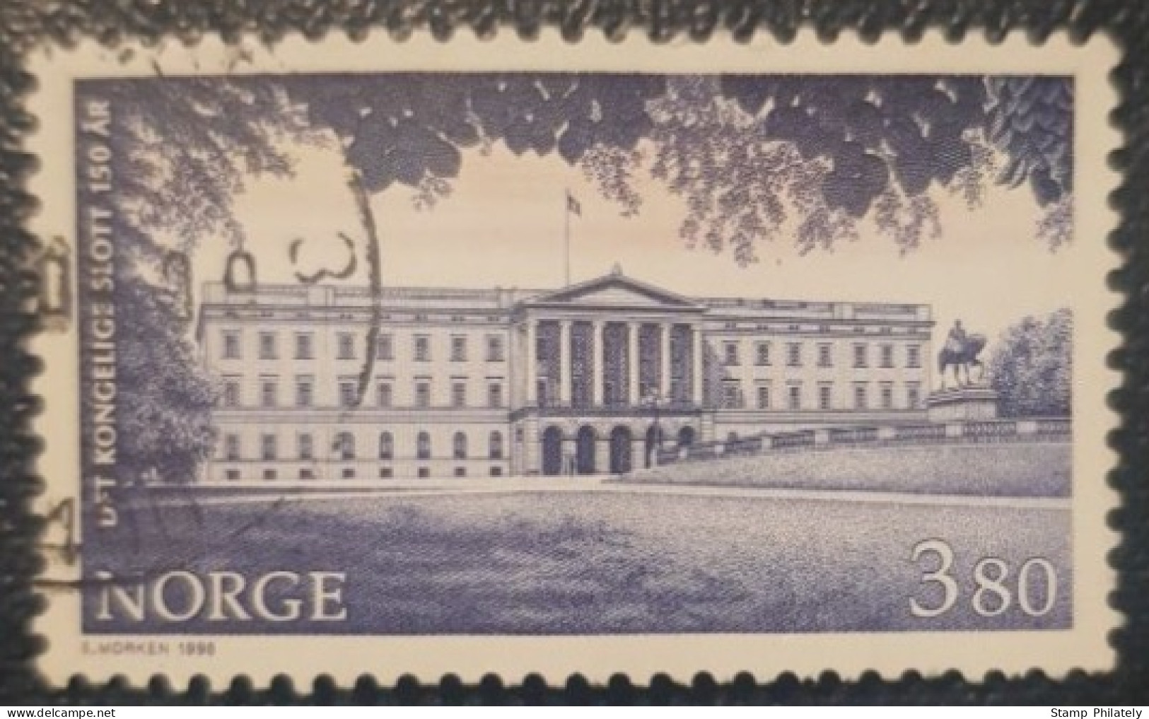 Norway 3.80Kr Used Stamp Royal Castle - Gebraucht