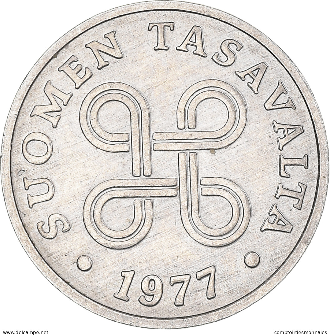 Monnaie, Finlande, Penni, 1977, TTB+, Aluminium, KM:44a - Finlande