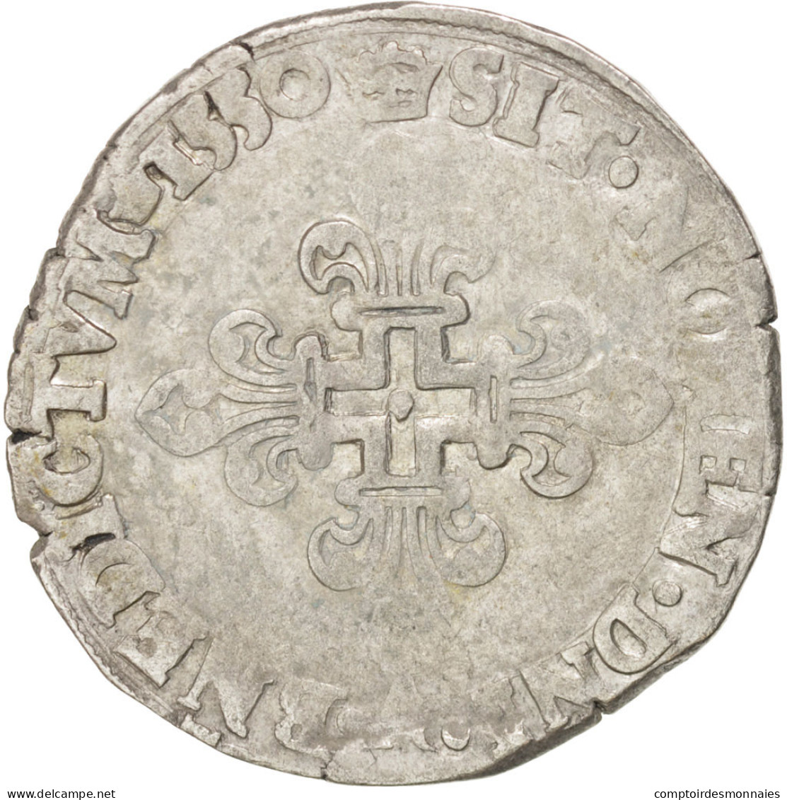 Monnaie, France, Gros De Nesle, 1550, Paris, TB, Argent, Sombart:4456 - 1547-1559 Enrique II