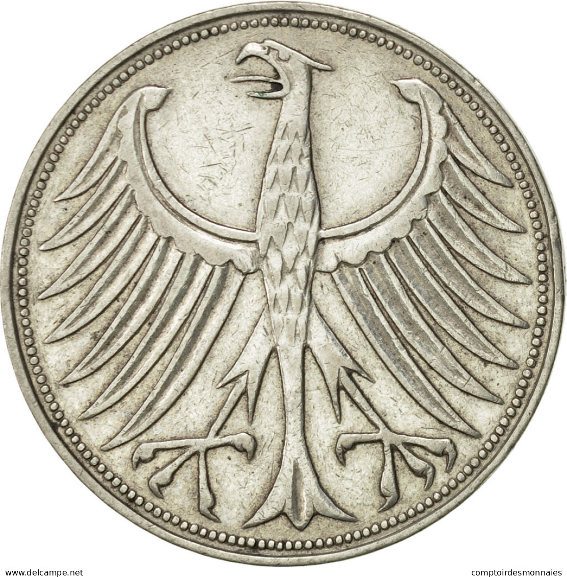 Monnaie, République Fédérale Allemande, 5 Mark, 1956, Munich, SUP, Argent - 5 Marchi