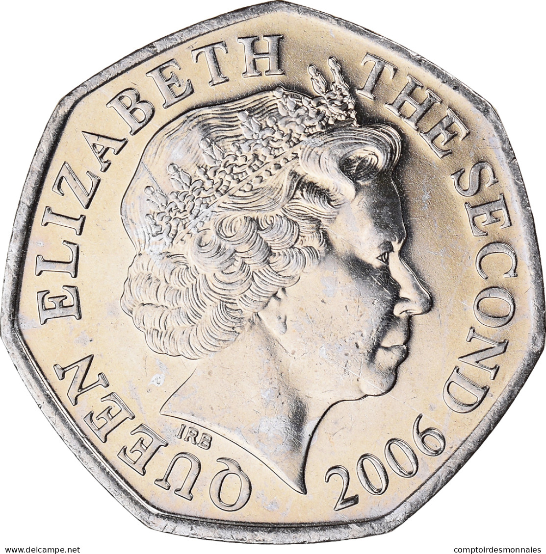 Monnaie, Jersey, Elizabeth II, 50 Pence, 2006, TTB, Cupro-nickel, KM:108 - Jersey