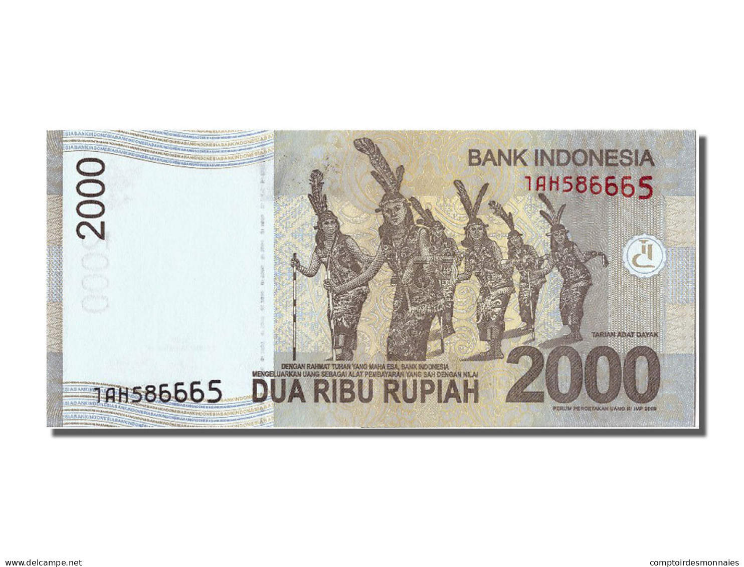 Billet, Indonésie, 2000 Rupiah, 2009, NEUF - Indonesien