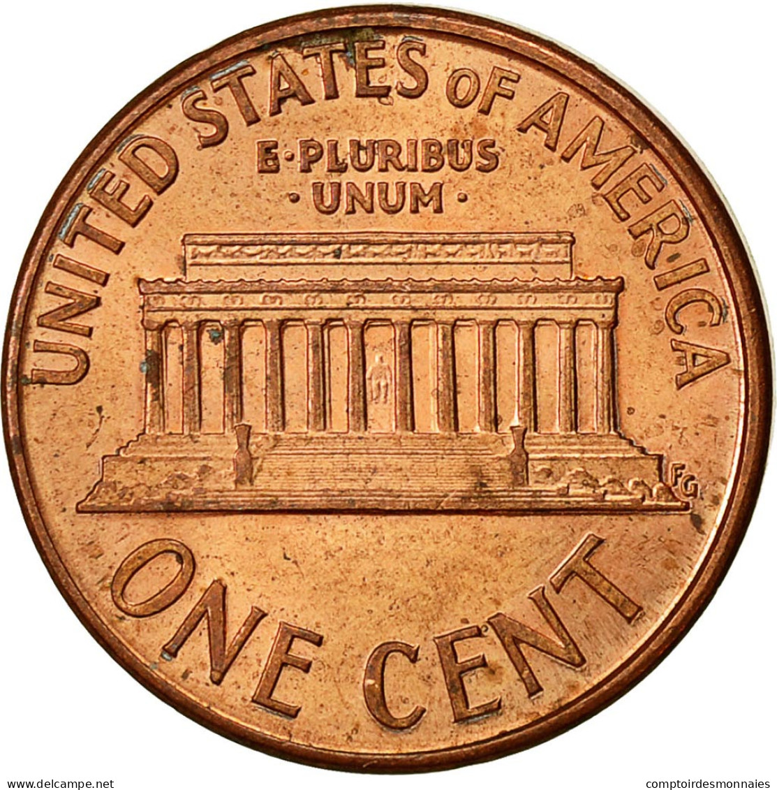 Monnaie, États-Unis, Lincoln Cent, Cent, 1990, U.S. Mint, Philadelphie, TTB - 1959-…: Lincoln, Memorial Reverse