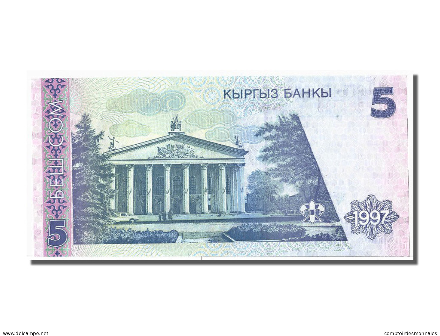 Billet, KYRGYZSTAN, 5 Som, 1997, NEUF - Kirguistán