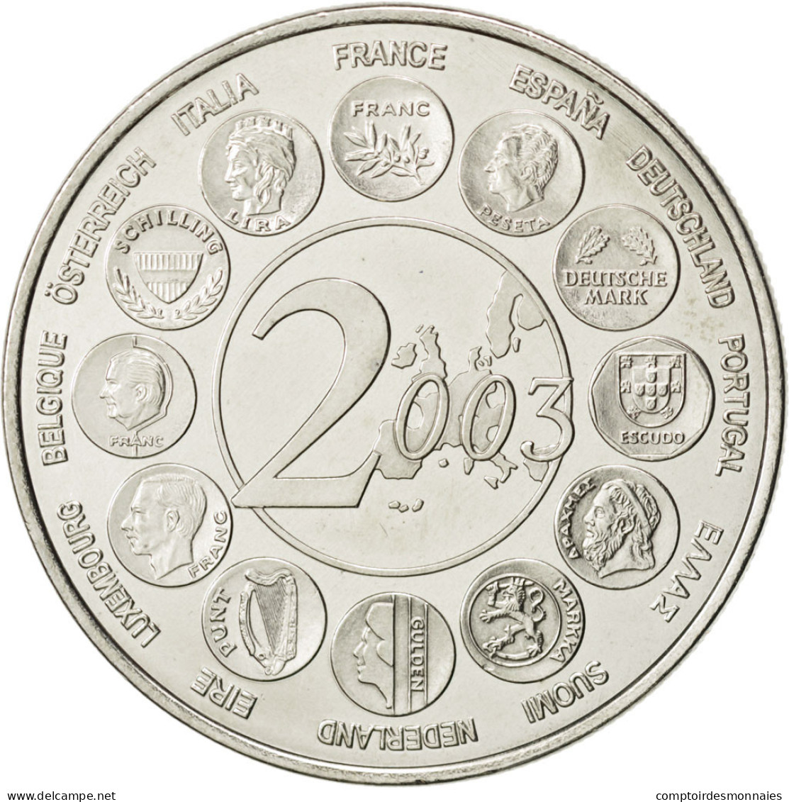 France, Medal, The Fifth Republic, History, FDC, Nickel - Andere & Zonder Classificatie