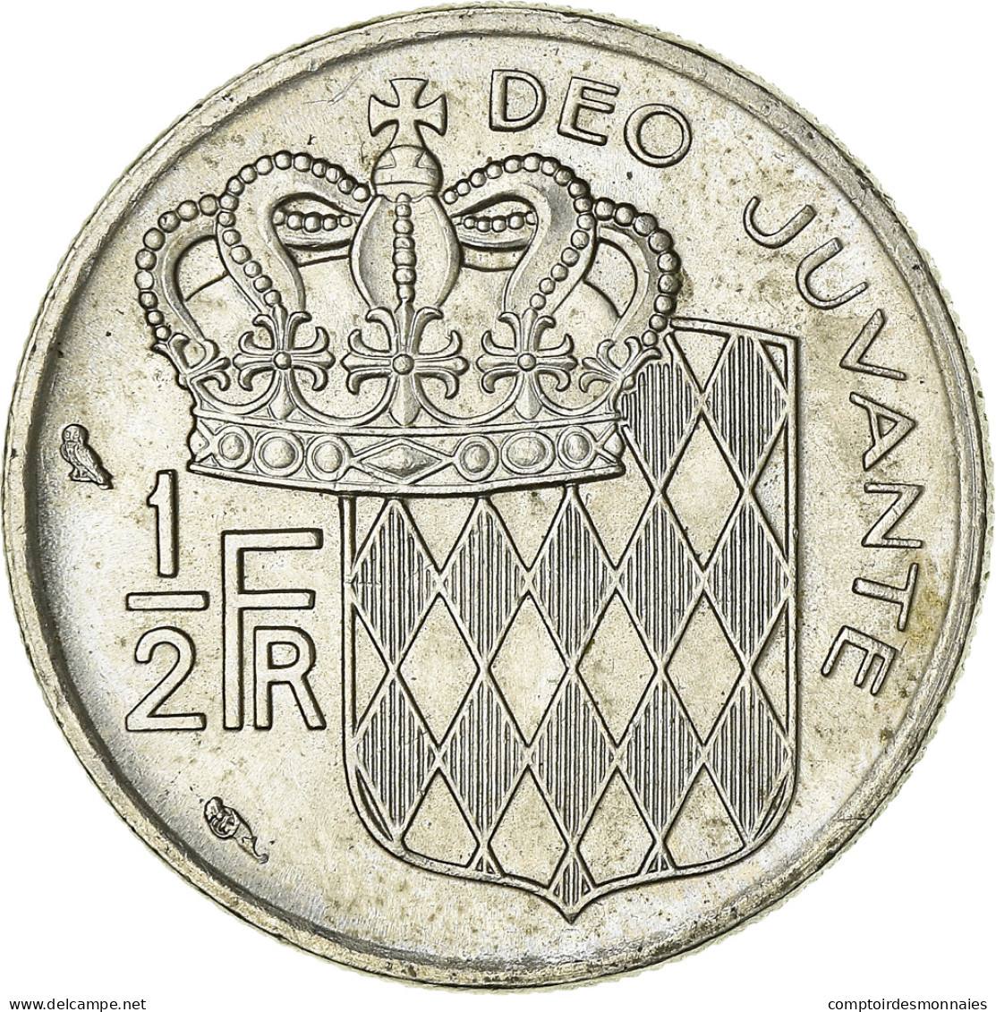 Monnaie, Monaco, Rainier III, 1/2 Franc, 1974, SUP, Nickel, KM:145 - 1960-2001 Nieuwe Frank