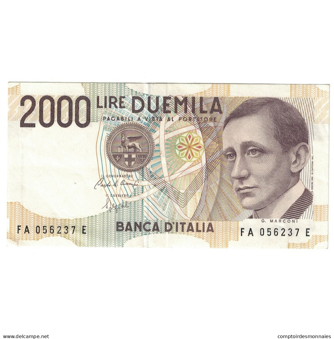 Billet, Italie, 2000 Lire, D.1990, KM:115, SUP - 2000 Liras