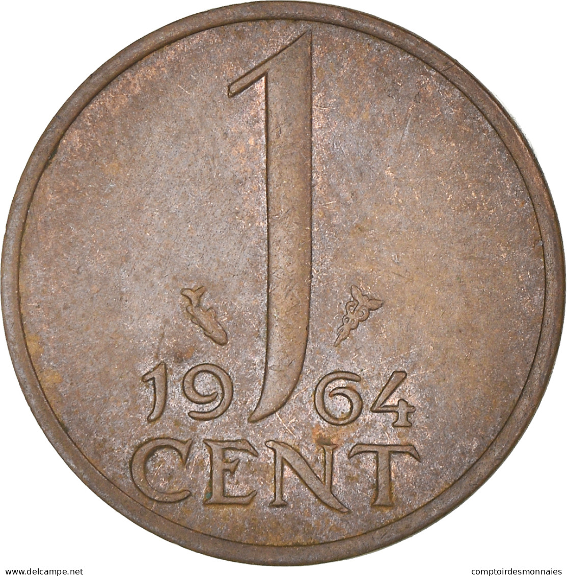 Monnaie, Pays-Bas, Juliana, Cent, 1964, TTB+, Bronze, KM:180 - 1948-1980 : Juliana