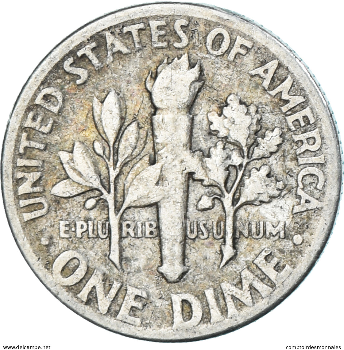 Monnaie, États-Unis, Roosevelt Dime, Dime, 1950, U.S. Mint, Denver, TB, Argent - 1946-...: Roosevelt