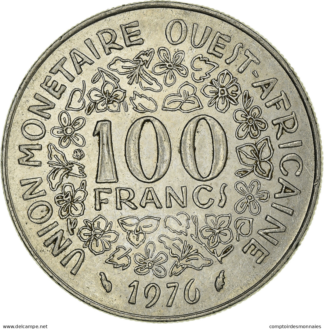 Monnaie, West African States, 100 Francs, 1976, TTB+, Nickel, KM:4 - Costa De Marfil