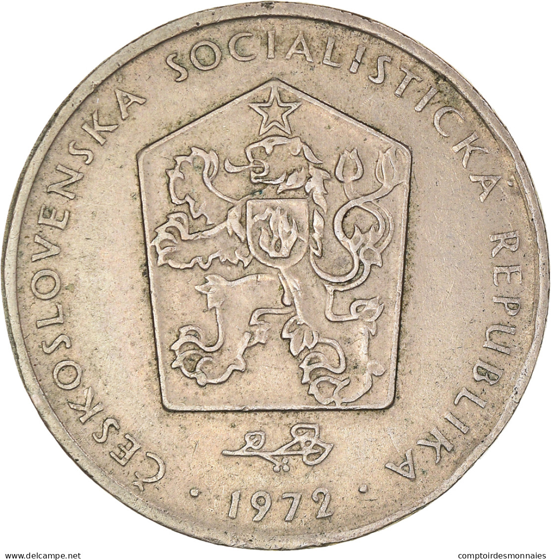 Monnaie, Tchécoslovaquie, 2 Koruny, 1972, TTB+, Cupro-nickel, KM:75 - Tchécoslovaquie