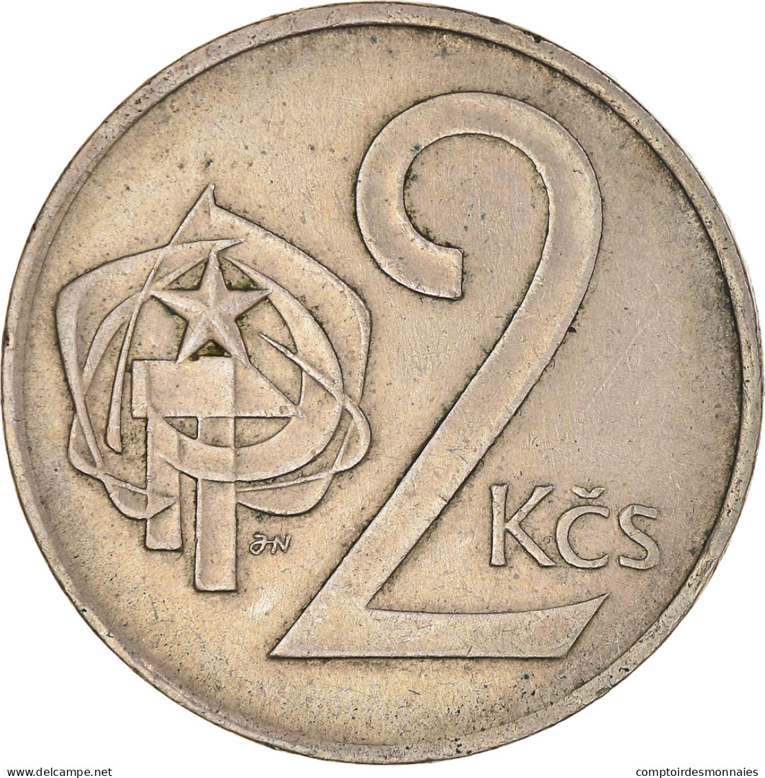 Monnaie, Tchécoslovaquie, 2 Koruny, 1972, TTB+, Cupro-nickel, KM:75 - Tchécoslovaquie