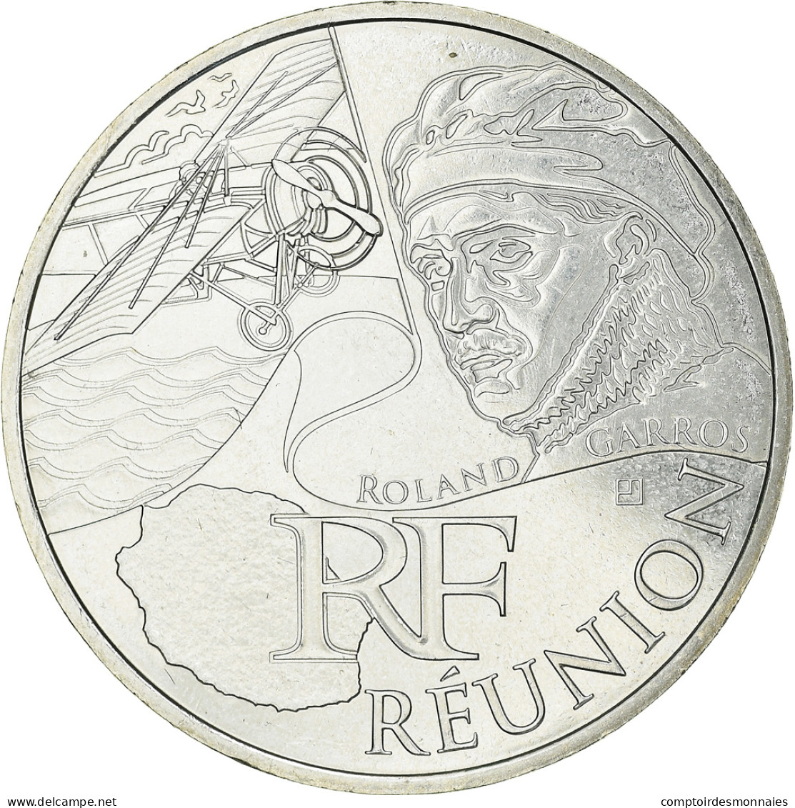 France, 10 Euro, Réunion, 2012, SPL, Argent - Francia
