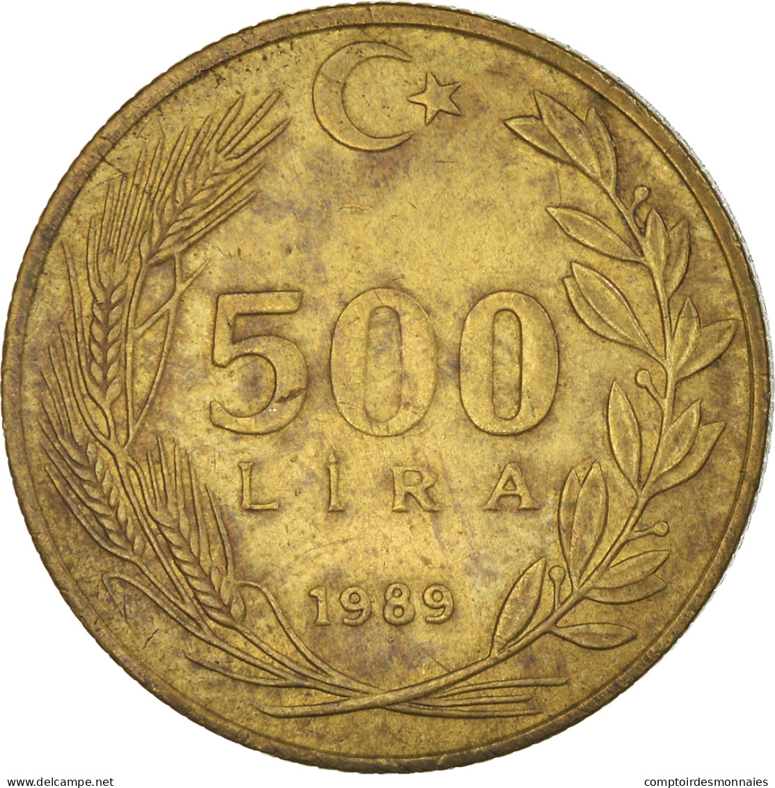 Monnaie, Turquie, 500 Lira, 1989, TTB, Bronze-Aluminium, KM:989 - Turkey