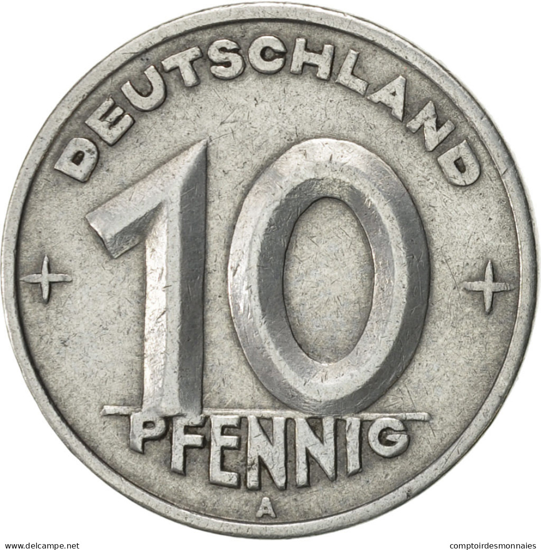 Monnaie, GERMAN-DEMOCRATIC REPUBLIC, 10 Pfennig, 1948, Berlin, SUP, Aluminium - 10 Pfennig