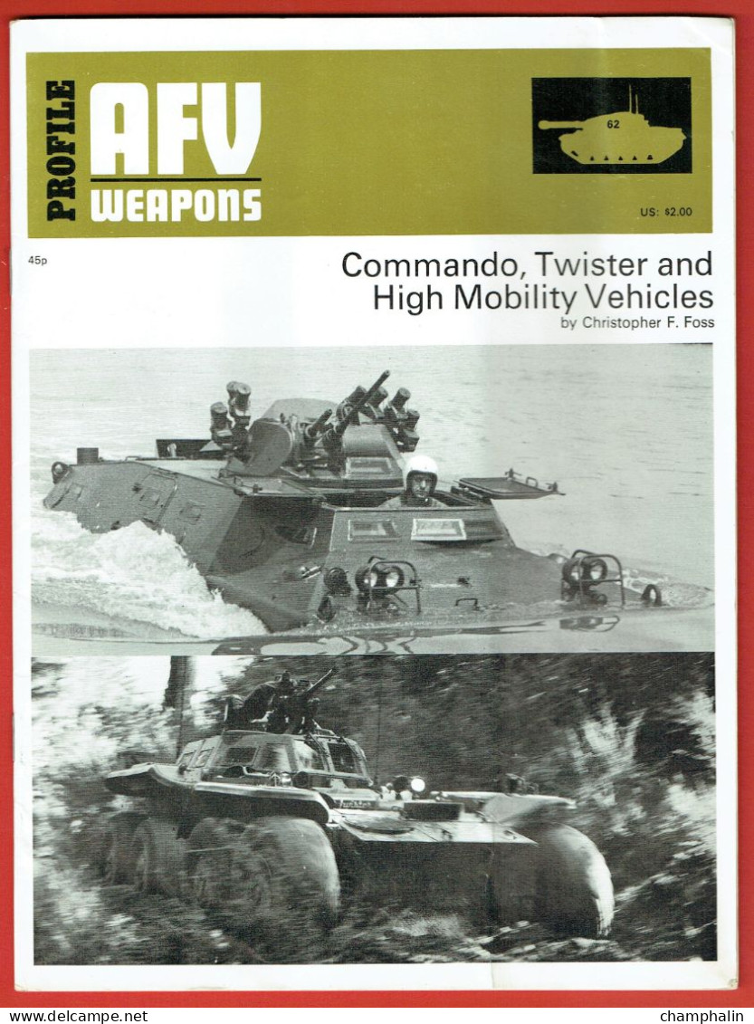 Profile AFV Weapons - Commando, Twister And High Mobility Vehicles - Véhicules Blindés & Chars D'assauts - Novembre 1973 - Véhicules