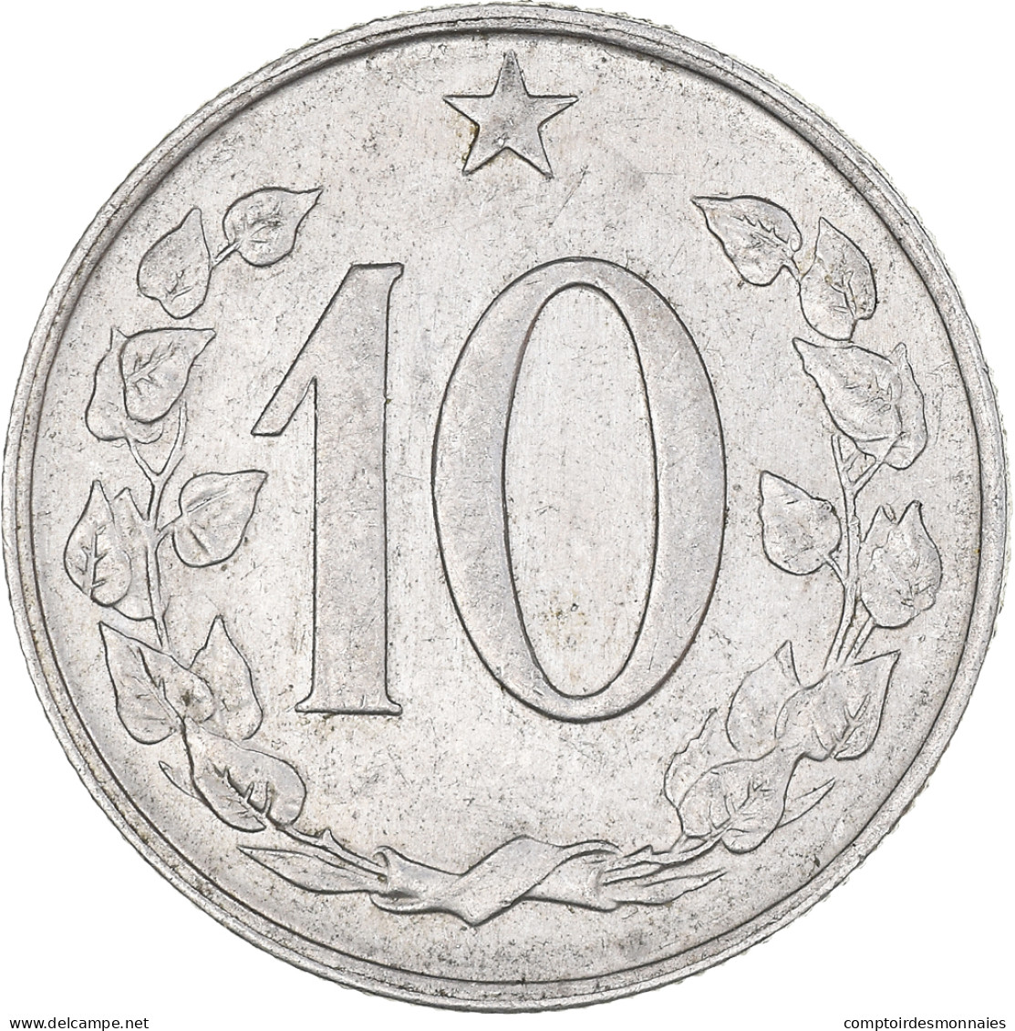 Monnaie, Tchécoslovaquie, 10 Haleru, 1969, TTB+, Aluminium, KM:49.1 - Tchécoslovaquie