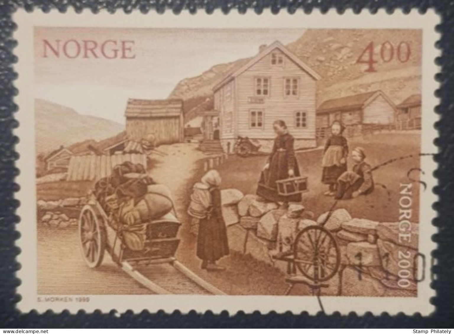 Norway 4Kr Millennium Stamp - Usati