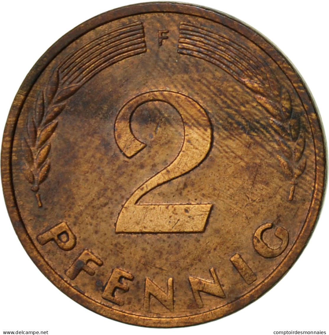 Monnaie, République Fédérale Allemande, 2 Pfennig, 1967, Stuttgart, TTB - 2 Pfennig