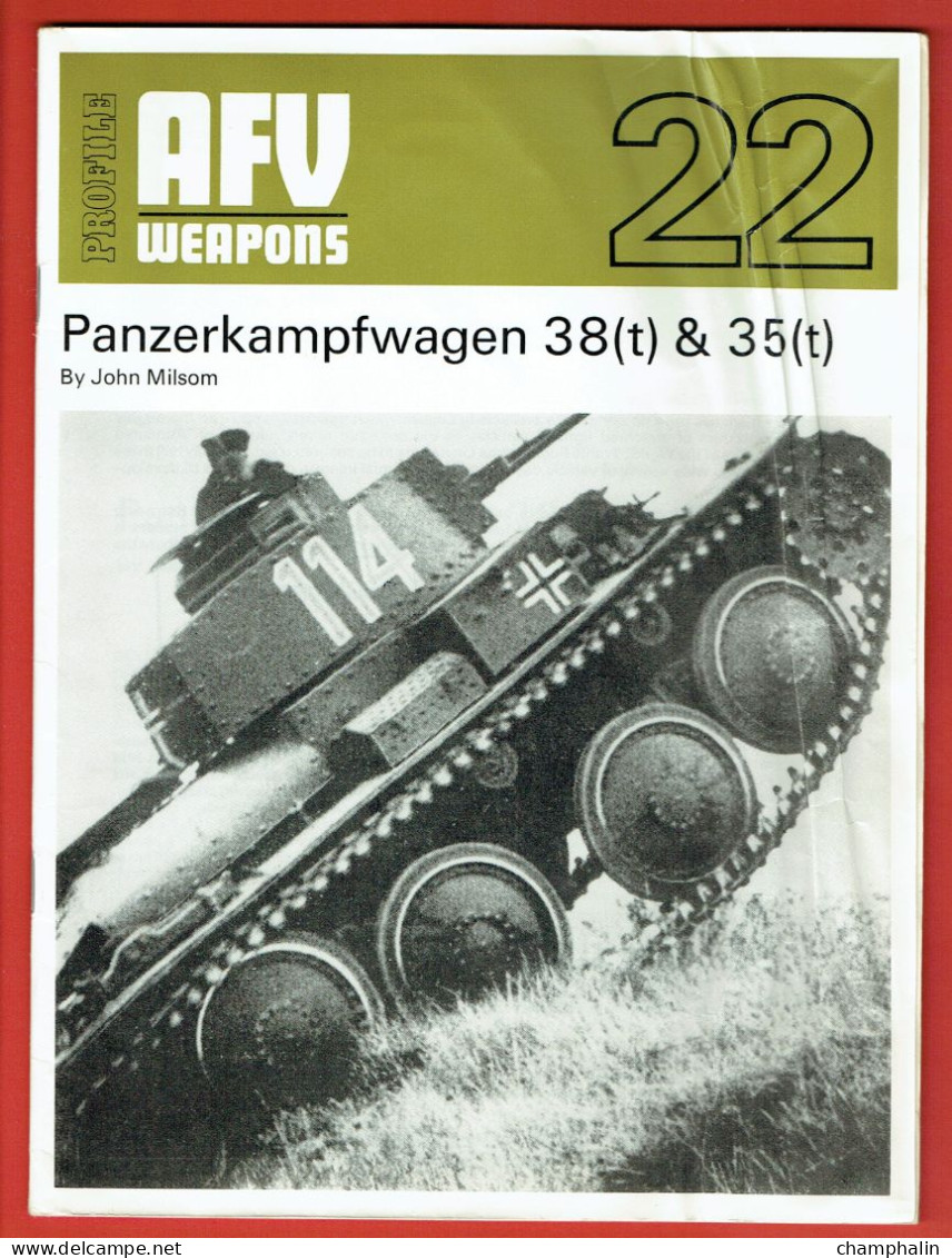 Profile AFV Weapons - Panzerkampfwagen 38 (t) & 35 (t) - Véhicules Blindés & Chars D'assauts - Novembre 1970 - Véhicules