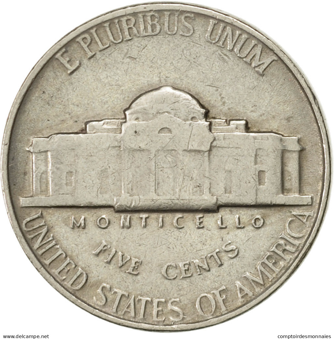 Monnaie, États-Unis, Jefferson Nickel, 5 Cents, 1946, U.S. Mint, Philadelphie - 1909-1958: Lincoln, Wheat Ears Reverse