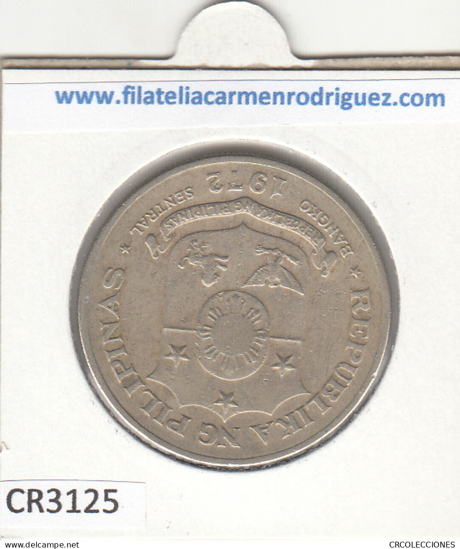 CR3125 MONEDA FILIPINAS 1 PESO 1972 MBC - Autres – Asie