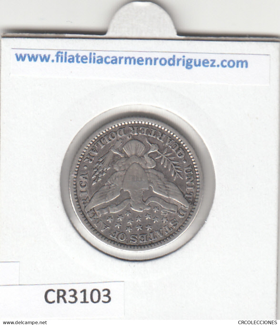 CR3103 MONEDA ESTADOS UNIDOS 1/4 DOLAR 1899 MBC PLATA - Otros – América