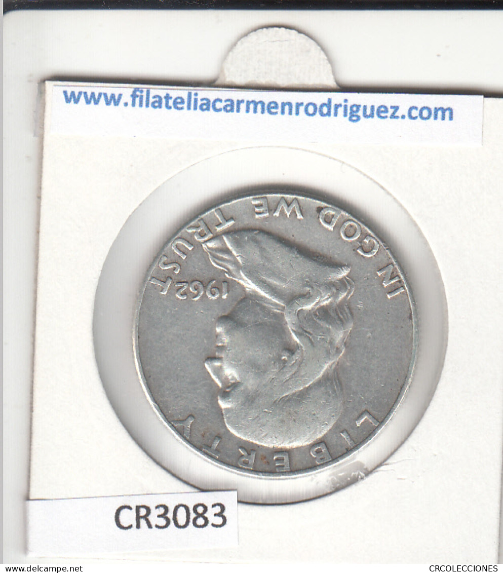 CR3083 MONEDA ESTADOS UNIDOS 1/2 DOLAR 1962 BC PLATA  - Sonstige – Amerika