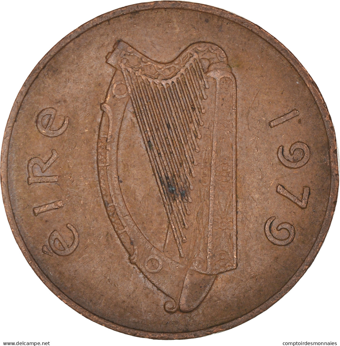 Monnaie, République D'Irlande, 2 Pence, 1979, TTB, Bronze, KM:21 - Irlande